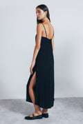 Springfield Midi Strappy Dress with Studs Vestido De Tirantes, Negro, 34 para Mujer