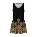 Vestido Verano Mujer 2025, Vestidos Playeros Mujer Playa Elegantes Sin Mangas Cuello V Fiesta Tallas Grandes Vestido Summer Dresses for Women Amazon España Ofertas Negro